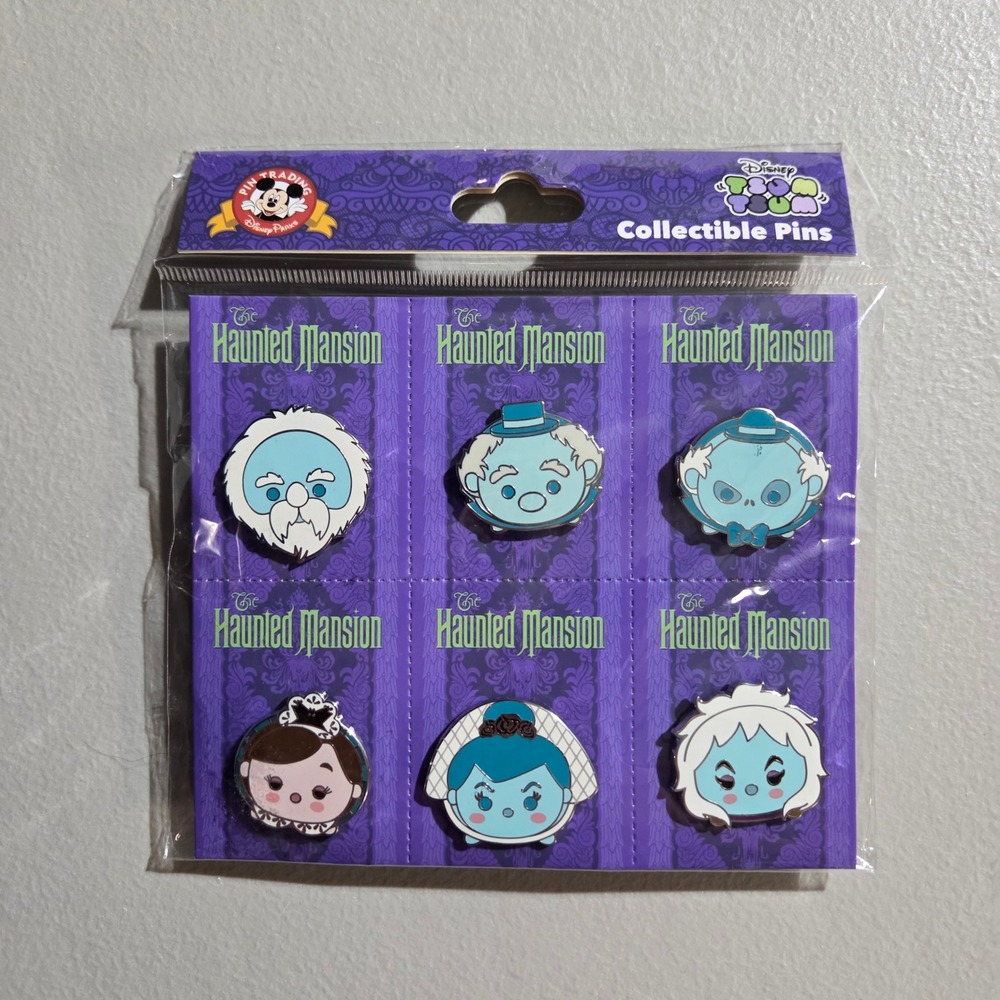 Disney Tsum Tsum Haunted Mansion Pins Unisex OS Purple 6 Pack Set